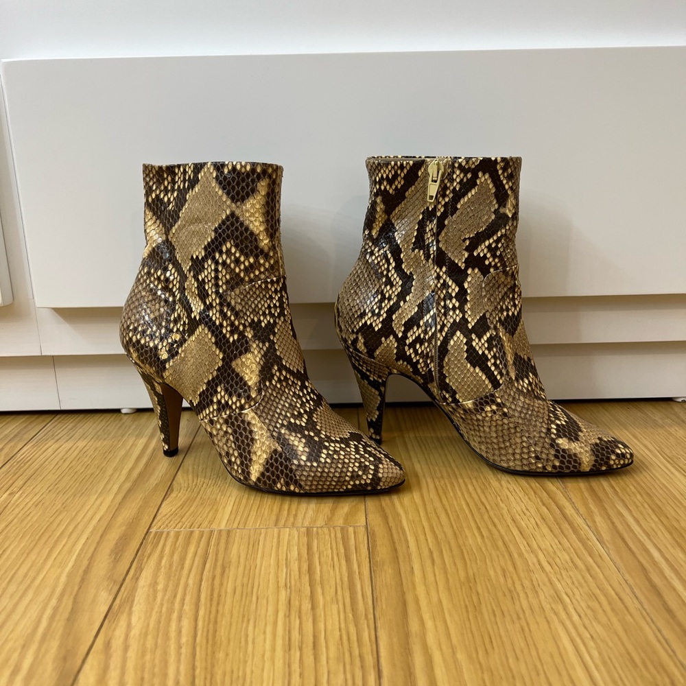 Celine Python Snakeskin Boots Size 38 Fit Like A US 7